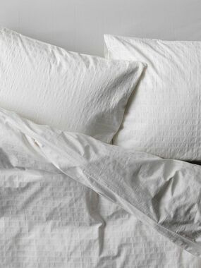 100% Cotton White Duvet Cover + 2 Matching Pillow Cases